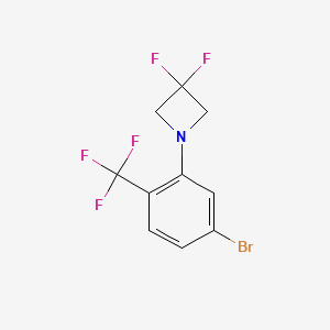 1-(5-Bromo-2-(trifluoromethyl)-phenyl)-3,3-difluoroazetidine