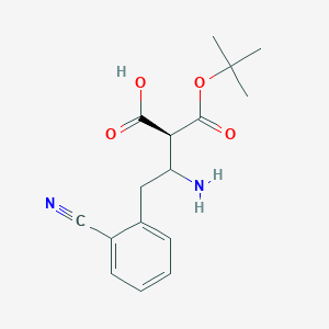 (2S)-3-amino-4-(2-cyanophenyl)-2-[(2-methylpropan-2-yl)oxycarbonyl]butanoic acid