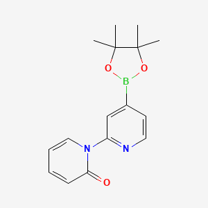 molecular formula C16H19BN2O3 B14116631 2-(1H-Pyridin-2-one)pyridine-4-boronic acid pinacol ester CAS No. 1402172-62-6