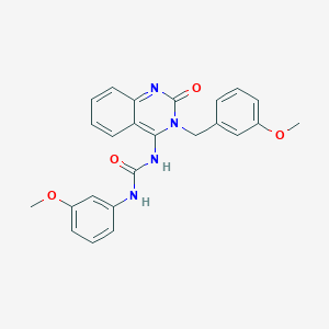 (E)-1-(3-(3-methoxybenzyl)-2-oxo-2,3-dihydroquinazolin-4(1H)-ylidene)-3-(3-methoxyphenyl)urea