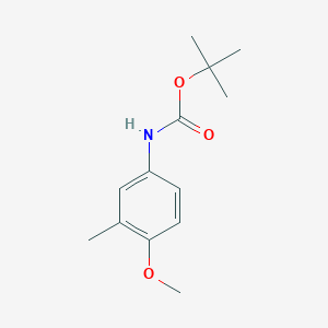 molecular formula C13H19NO3 B14116708 tert-butyl N-(4-methoxy-3-methylphenyl)carbamate 