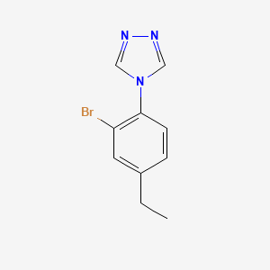 molecular formula C10H10BrN3 B14116713 4-(2-bromo-4-ethylphenyl)-4H-1,2,4-triazole 