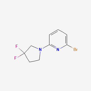 B1411672 2-Bromo-6-(3,3-difluoropyrrolidin-1-yl)pyridine CAS No. 1707365-67-0