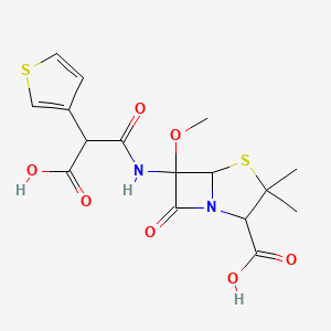 molecular formula C16H18N2O7S2 B14116725 Temocillin, Antibiotic for Culture Media Use Only 