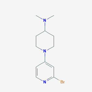 B1411675 1-(2-Bromopyridin-4-yl)-N,N-dimethylpiperidin-4-amine CAS No. 1779133-76-4