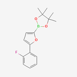 molecular formula C16H18BFO3 B14116768 5-(2-Fluorophenyl)furan-2-boronic acid pinacol ester CAS No. 1402240-86-1