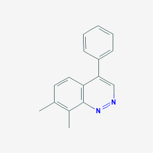 molecular formula C16H14N2 B14116788 7,8-Dimethyl-4-phenylcinnoline 