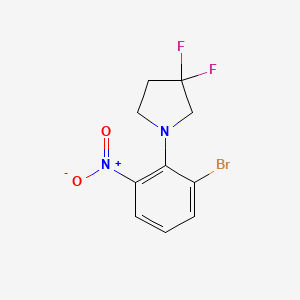 B1411680 3-Bromo-2-(3,3-difluoropyrrolidin-1-yl)nitrobenzene CAS No. 1707604-94-1