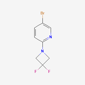 B1411682 5-Bromo-2-(3,3-difluoroazetidin-1-yl)pyridine CAS No. 1713163-33-7