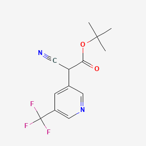 Tert-butyl cyano[5-(trifluoromethyl)pyridin-3-YL]acetate