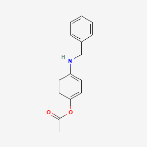 molecular formula C15H15NO2 B14116823 4-(Benzylamino)phenyl acetate 