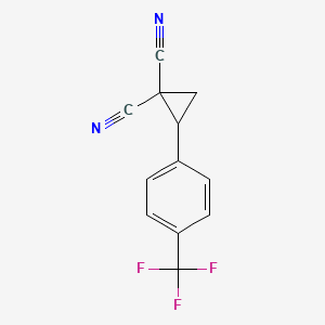 2-(4-(Trifluoromethyl)phenyl)cyclopropane-1,1-dicarbonitrile