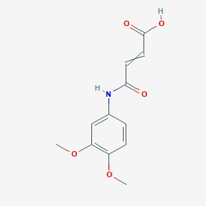 molecular formula C12H13NO5 B14116854 4-(3,4-Dimethoxyanilino)-4-oxobut-2-enoic acid 