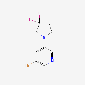 3-Bromo-5-(3,3-difluoropyrrolidin-1-yl)pyridine