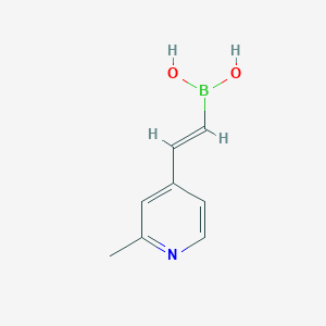 molecular formula C8H10BNO2 B14116874 (E)-(2-(2-Methylpyridin-4-yl)vinyl)boronic acid 