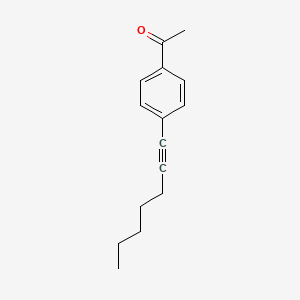 Ethanone, 1-[4-(1-heptynyl)phenyl]-