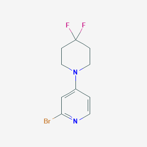 molecular formula C10H11BrF2N2 B1411688 2-Bromo-4-(4,4-difluoropiperidin-1-yl)pyridine CAS No. 1779121-23-1