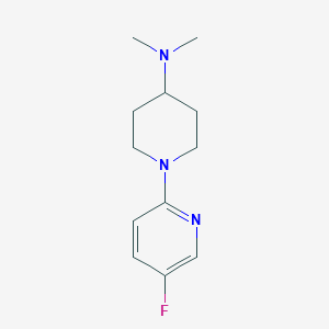 molecular formula C12H18FN3 B1411690 1-(5-Fluoropyridin-2-yl)-N,N-dimethylpiperidin-4-amine CAS No. 1779120-54-5