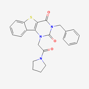 3-benzyl-1-(2-oxo-2-(pyrrolidin-1-yl)ethyl)benzo[4,5]thieno[3,2-d]pyrimidine-2,4(1H,3H)-dione