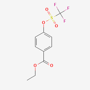 Benzoic acid, 4-[[(trifluoromethyl)sulfonyl]oxy]-, ethyl ester