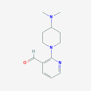 molecular formula C13H19N3O B1411694 2-(4-(Dimethylamino)piperidin-1-yl)nicotinaldehyde CAS No. 1707391-28-3