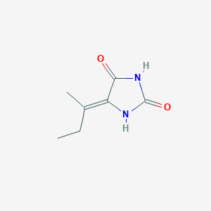 molecular formula C7H10N2O2 B14116973 (5Z)-5-butan-2-ylideneimidazolidine-2,4-dione CAS No. 66759-18-0