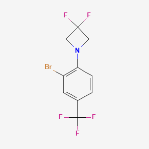 1-(2-Bromo-4-(trifluoromethyl)-phenyl)-3,3-difluoroazetidine