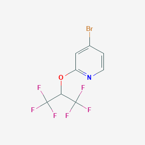 molecular formula C8H4BrF6NO B1411702 4-Bromo-2-(1,1,1,3,3,3-hexafluoropropan-2-yloxy)pyridine CAS No. 1779121-06-0