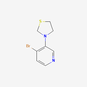 molecular formula C8H9BrN2S B1411703 3-(4-Bromopyridin-3-yl)thiazolidine CAS No. 1774894-87-9