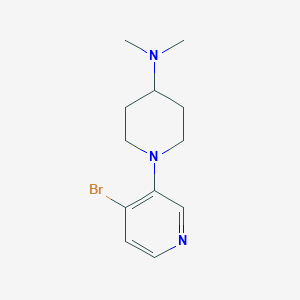 molecular formula C12H18BrN3 B1411704 1-(4-Bromopyridin-3-yl)-N,N-dimethylpiperidin-4-amine CAS No. 1707604-99-6