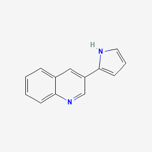 molecular formula C13H10N2 B14117055 3-(1H-pyrrol-2-yl)quinoline 