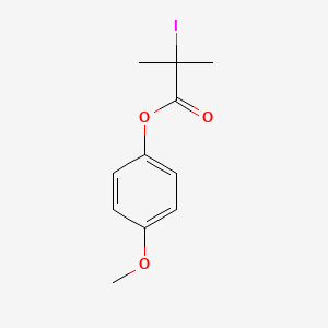 molecular formula C11H13IO3 B14117065 4-Methoxyphenyl 2-iodo-2-methylpropanoate 