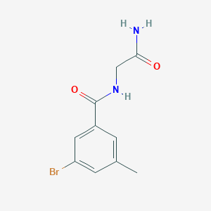 molecular formula C10H11BrN2O2 B1411707 2-[(3-Bromo-5-methylphenyl)formamido]acetamide CAS No. 1870098-66-0