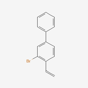 molecular formula C14H11Br B14117075 3-Bromo-4-vinyl-1,1'-biphenyl 