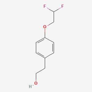 molecular formula C10H12F2O2 B1411710 2-[4-(2,2-二氟乙氧基)苯基]乙醇 CAS No. 1695699-69-4