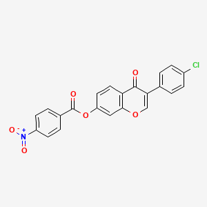 3-(4-chlorophenyl)-4-oxo-4H-chromen-7-yl 4-nitrobenzoate