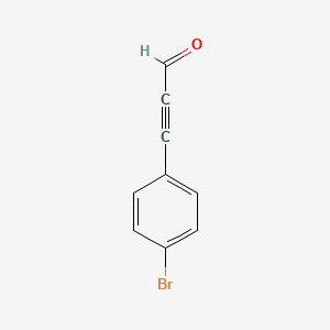 molecular formula C9H5BrO B14117146 3-(4-Bromophenyl)prop-2-ynal 