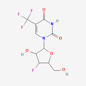 1-[(2R,3S,4S,5R)-4-fluoro-3-hydroxy-5-(hydroxymethyl)oxolan-2-yl]-5-(trifluoromethyl)-1,2,3,4-tetrahydropyrimidine-2,4-dione