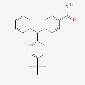 4-((4-tert-Butylphenyl)(phenyl)methyl)benzoic acid