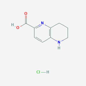 molecular formula C9H11ClN2O2 B1411723 5,6,7,8-四氢-1,5-萘啶-2-羧酸盐酸盐 CAS No. 1909312-57-7