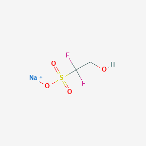 molecular formula C2H3F2NaO4S B14117236 Sodium 2-hydroxy-1,1-difluoroethanesulfonate 