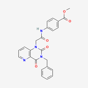 methyl 4-(2-(3-benzyl-2,4-dioxo-3,4-dihydropyrido[3,2-d]pyrimidin-1(2H)-yl)acetamido)benzoate