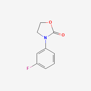 molecular formula C9H8FNO2 B14117254 3-(3-Fluorophenyl)oxazolidin-2-one 