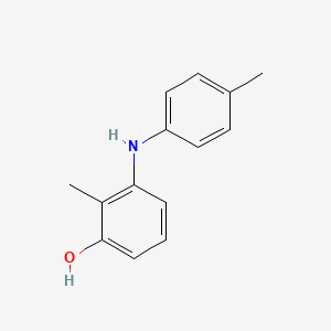 molecular formula C14H15NO B14117268 2-Methyl-3-(p-tolylamino)phenol 