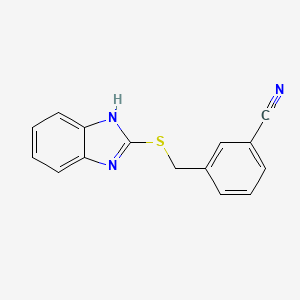 3-(1H-benzimidazol-2-ylsulfanylmethyl)benzonitrile