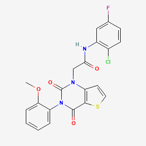 N-(2-chloro-5-fluorophenyl)-2-[3-(2-methoxyphenyl)-2,4-dioxo-3,4-dihydrothieno[3,2-d]pyrimidin-1(2H)-yl]acetamide