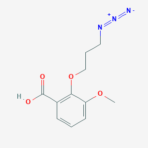 molecular formula C11H13N3O4 B1411733 2-(3-Azidopropoxy)-3-methoxybenzoic acid CAS No. 2096985-63-4