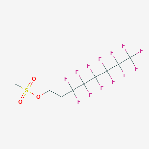 molecular formula C9H7F13O3S B14117331 3,3,4,4,5,5,6,6,7,7,8,8,8-Tridecafluorooctyl methanesulfonate CAS No. 156575-40-5