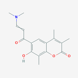 (E)-6-(3-(Dimethylamino)acryloyl)-7-hydroxy-3,4,8-trimethyl-2h-chromen-2-one