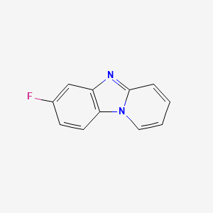 molecular formula C11H7FN2 B14117361 7-Fluoropyrido[1,2-a]benzimidazole 